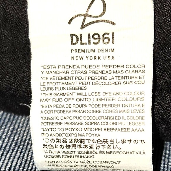 DL1961 Cindy Low Rise Rhythm Wash Stretch Slim Boot Cut Jeans Size 25 - Picture 12 of 12